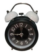 Metal Twin Bell Table Alarm Clock